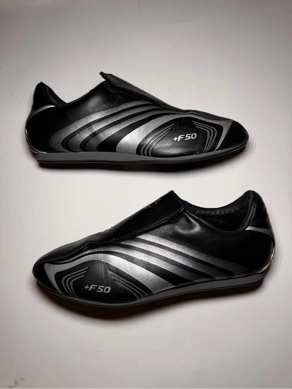 adidas Wmns 9.5 Men 8.5 Taekwondo F50 Black Silver Metallic JR6403